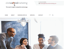 Tablet Screenshot of clickcontrolmarketing.com